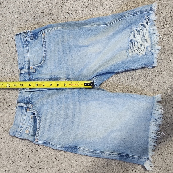 New We The Free Big Sur Coast boyfriend short Button Up Fly Women's size 25 - Picture 9 of 14